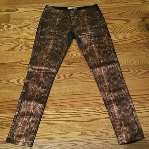 Topshop Moto Snake skinny size 30